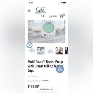 Motif Roam Breast Pump with Collection Cups